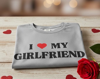 Camiseta "Amo a mi novia", regalo de San Valentín para novio y novia, camiseta romántica para parejas.