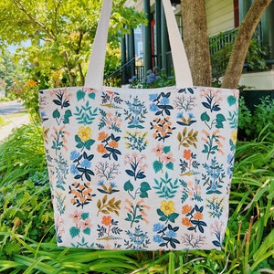 Summer Tote Bag Pattern // Beginner Friendly // Learn to Sew with Video Tutorial image 2