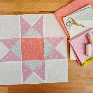 Ohio Star Quilt Block Patter // Learn to Quilt // Quilting for Beginners