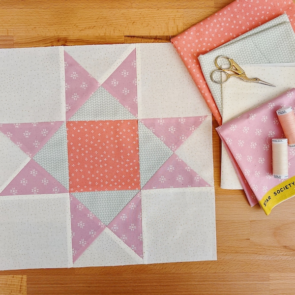 Ohio Star Quilt Block Patter // Learn to Quilt // Quilting for Beginners