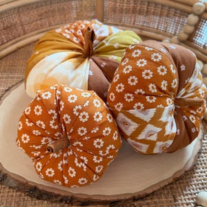 Fabric Pumpkins PDF Sewing Pattern With Video Tutorial – 3 Sizes ...