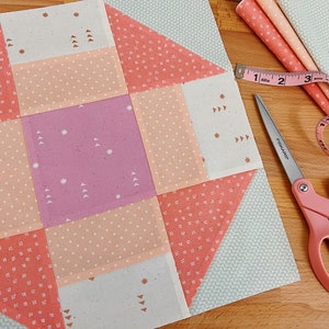 Grecian Square Quilt Block // Learn to Quilt // Quilting for Beginners image 3