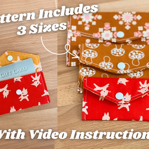 Snap Pouch Sewing Pattern With 3 Sizes Great Gift Idea // Etsy