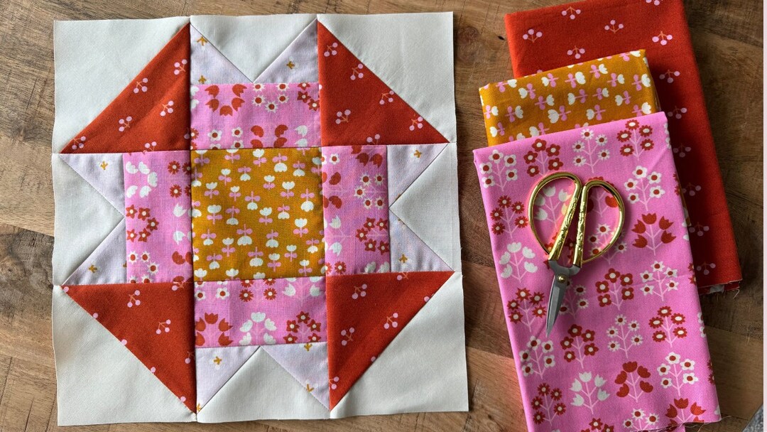 Folded Corners Quilt Block Pattern With Video Tutorial Learn to Quilt