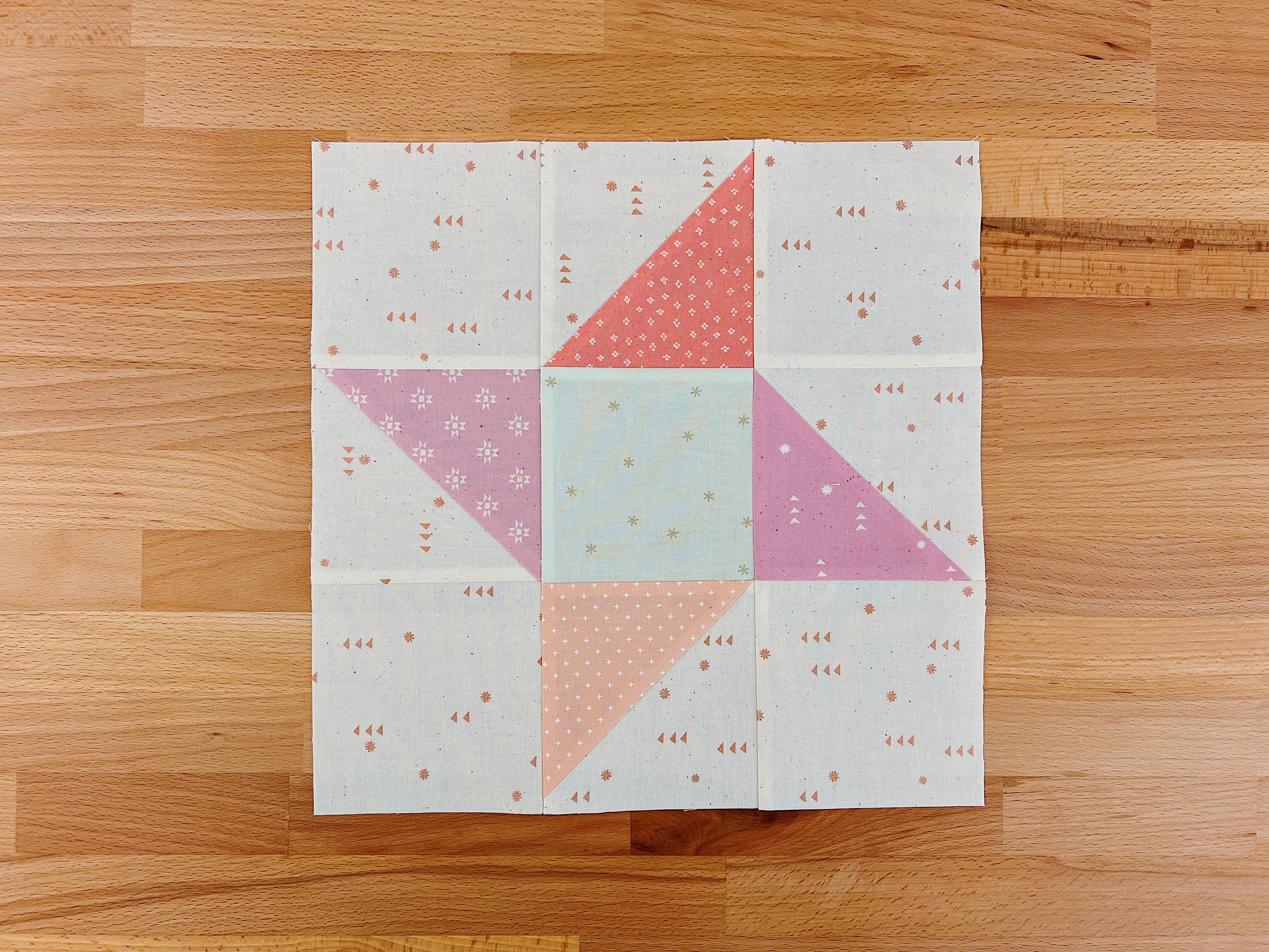 Friendship Star & Shoo Fly Quilt Block Pattern, Beginner Friendly (PDF ...