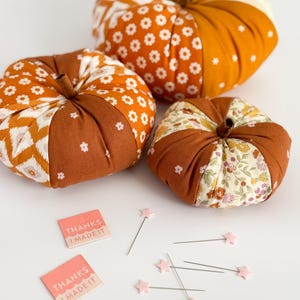Fabric Pumpkins PDF Sewing Pattern With Video Tutorial – 3 Sizes ...
