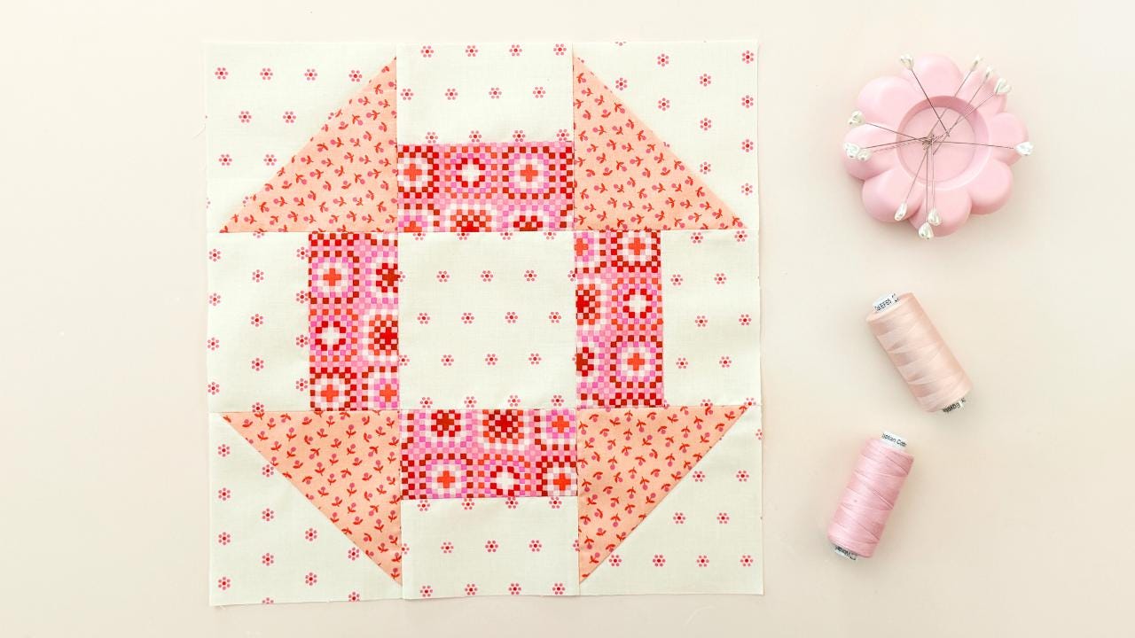 Churn Dash Quilt Block PDF Pattern With Youtube Video / Learn to Quilt ...