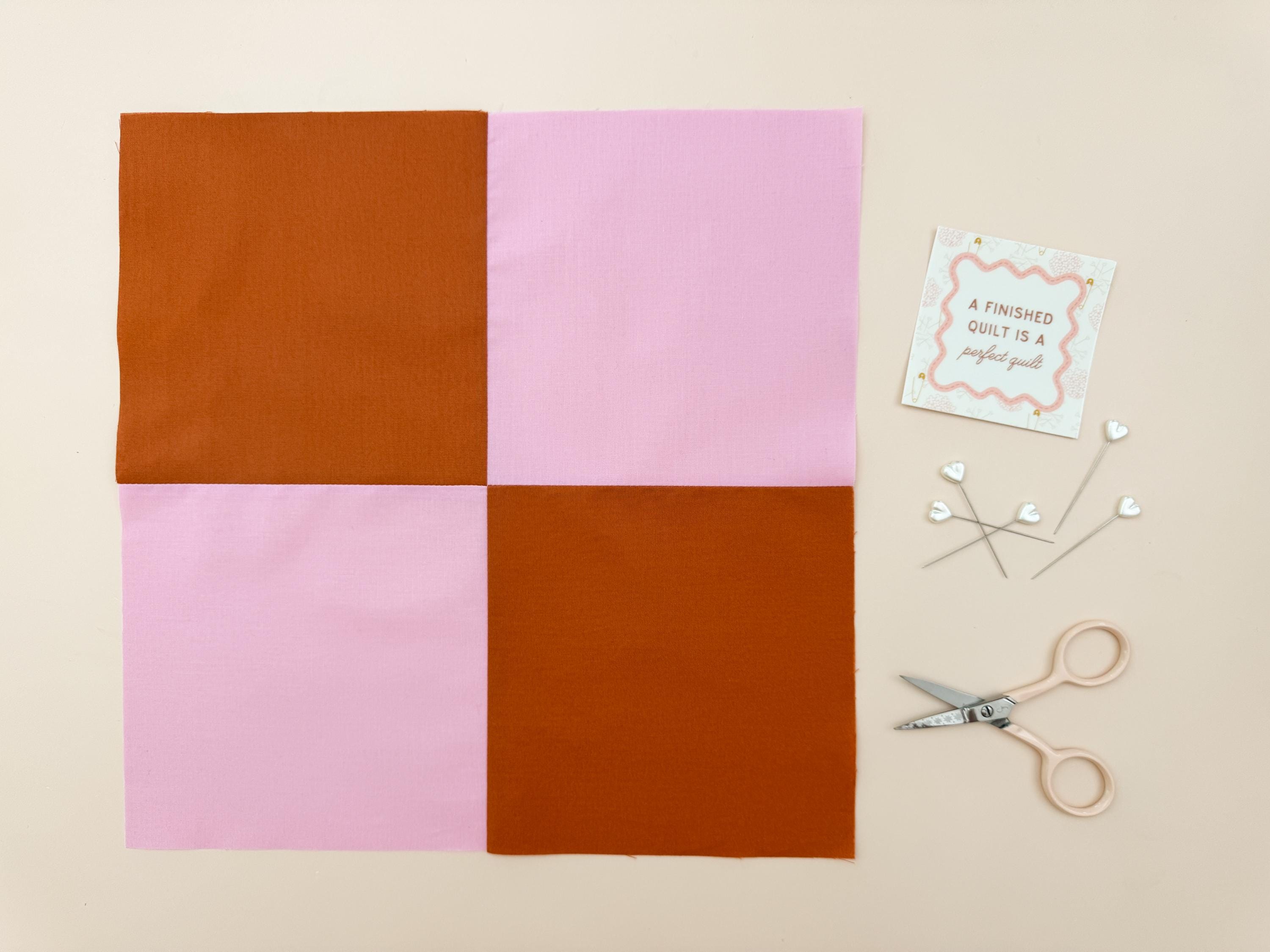 Four Patch Quilt Block Pattern | Beginner Friendly (PDF Pattern) - Etsy