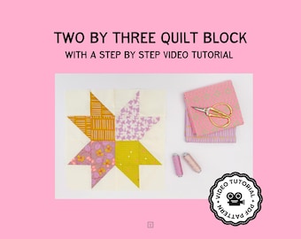 Ribbon Star Variation Quilt Block PDF | Mystery Block of the Month 2026
