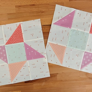 Friendship Star and Shoo Fly Quilt Block Pattern // Learn to Quilt // Beginner Friendly with Video Tutorial