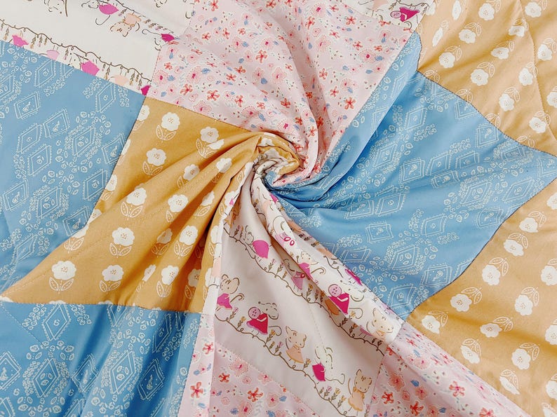 Easy Baby Quilt Pattern PDF // Quick Beginner Quilting Project with Step-by-Step Video Tutorial image 8