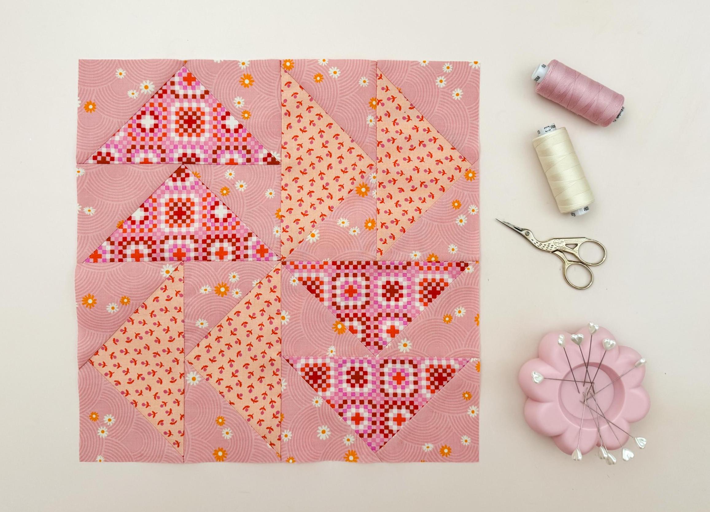 Virginia Reel Quilt Block PDF Pattern With Youtube Video // Learn to ...