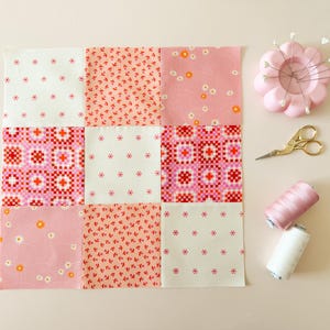 Nine Patch Quilt Block PDF Pattern, Beginner Friendly (video Tutorial ...
