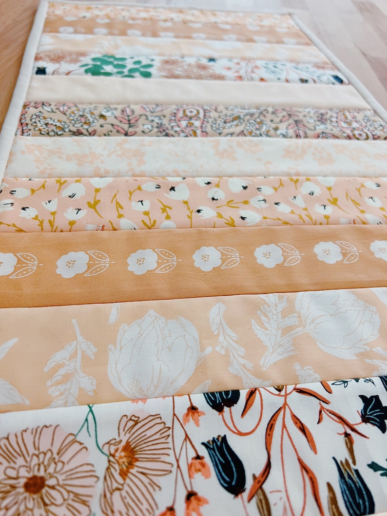 Quilt as You Go Table Runner Pattern, Beginner Friendly (PDF Pattern ...