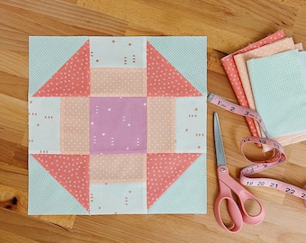 Grecian Square Quilt Block // Learn to Quilt // Quilting for Beginners