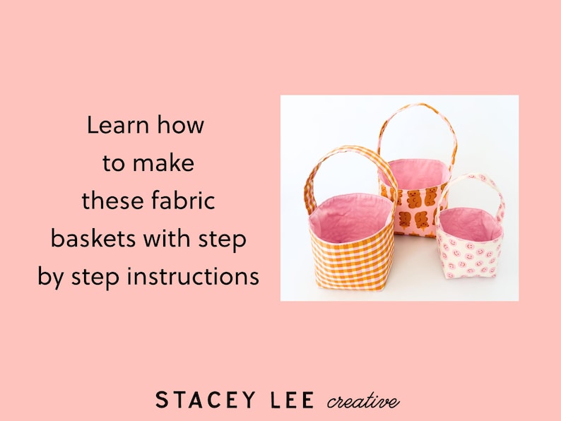 Fabric Basket Sewing Pattern PDF - 4 Sizes - Beginner Friendly - Etsy