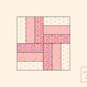 Rail Fence Quilt Block Pattern | Beginner-friendly (PDF Pattern) - Etsy