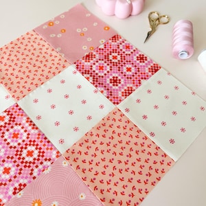 Nine Patch Quilt Block PDF Pattern, Beginner Friendly (video Tutorial ...