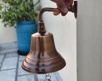 Brass Doorbell, Decorative Wall Bell, Housewarming Gift