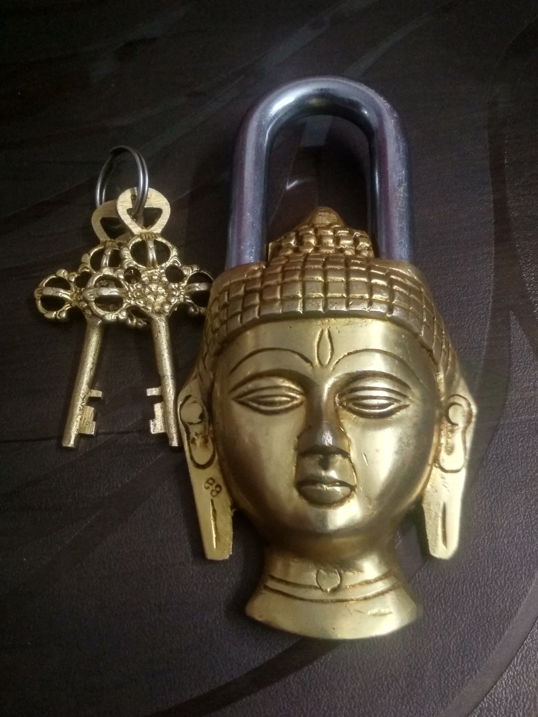 Home Garden Brass Padlock Lock With Keys Working Brass Made Type lord