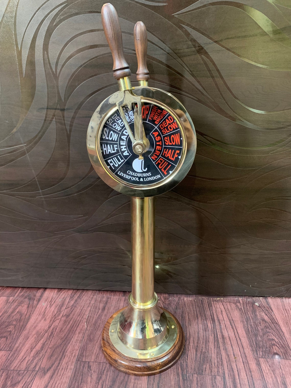 Polished Brass Ships Engine Room Telegraph 20 Collectible HOME Decor Etsy