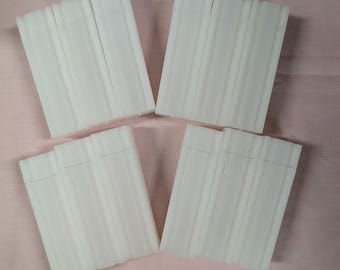 5 tubes ronds en plastique transparent (centime centime) pour ranger des pièces de monnaie avec couvercle à visser