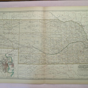 Antique State Map Print: 1902 Century Atlas - Benjamin Smith