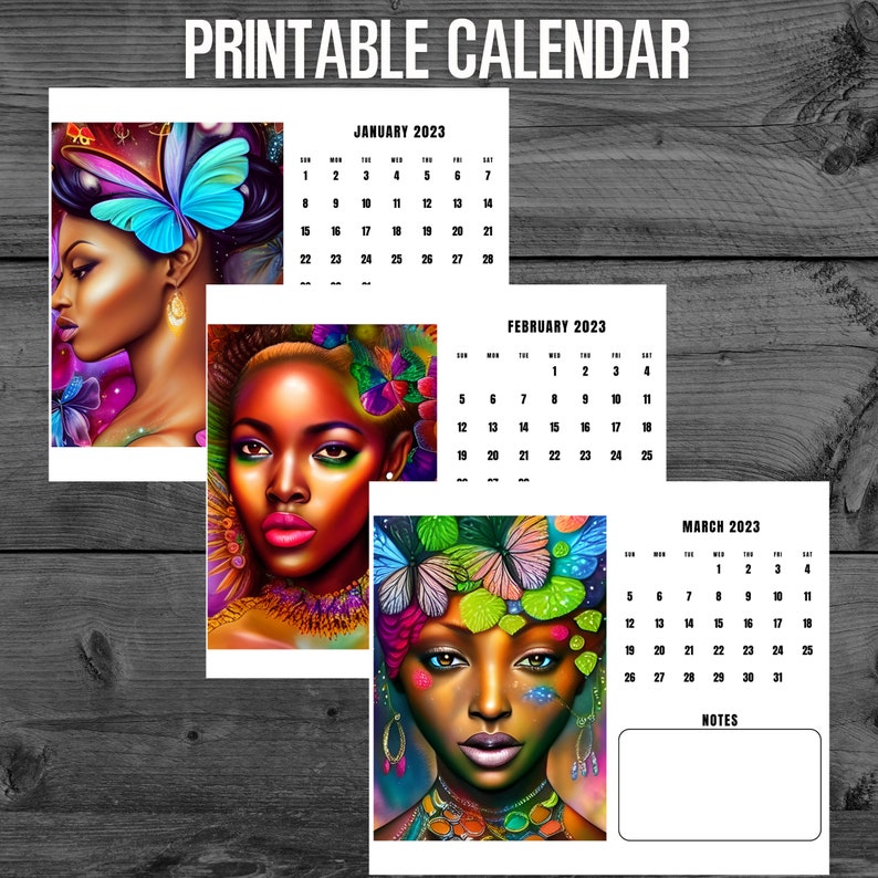 Digital Download 2023 Printable Calander African American Etsy Ireland digital-download-2023-printable-calander-african-american-etsy-ireland