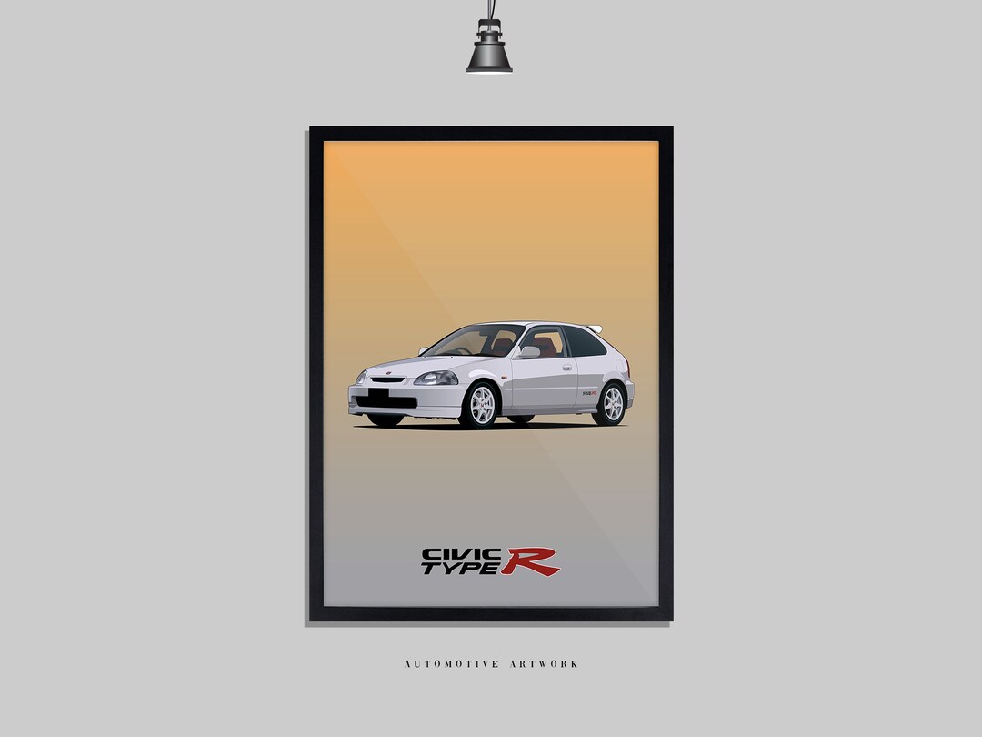 Honda - EK9 Type R | 2 Frame Options / Print Only Also Available (A5-A3 ...