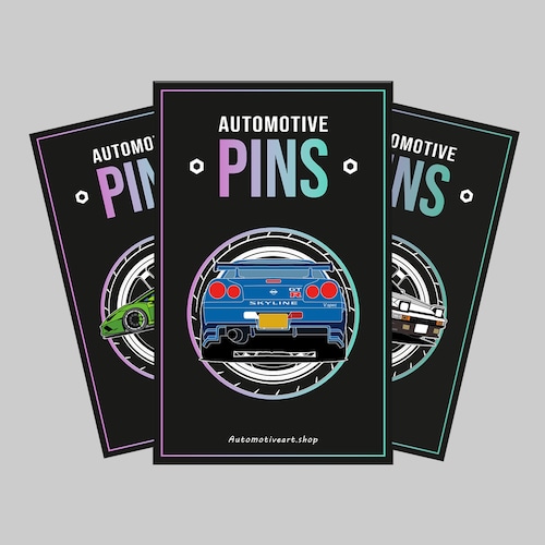 Automotive Enamel Pins Multiple Options Etsy