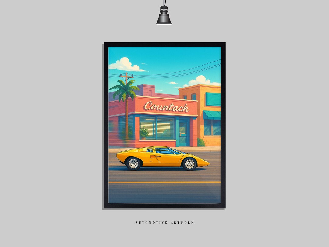 Lamborghini - Countach #2 | 2 Frame Options / Print Only Also Available ...