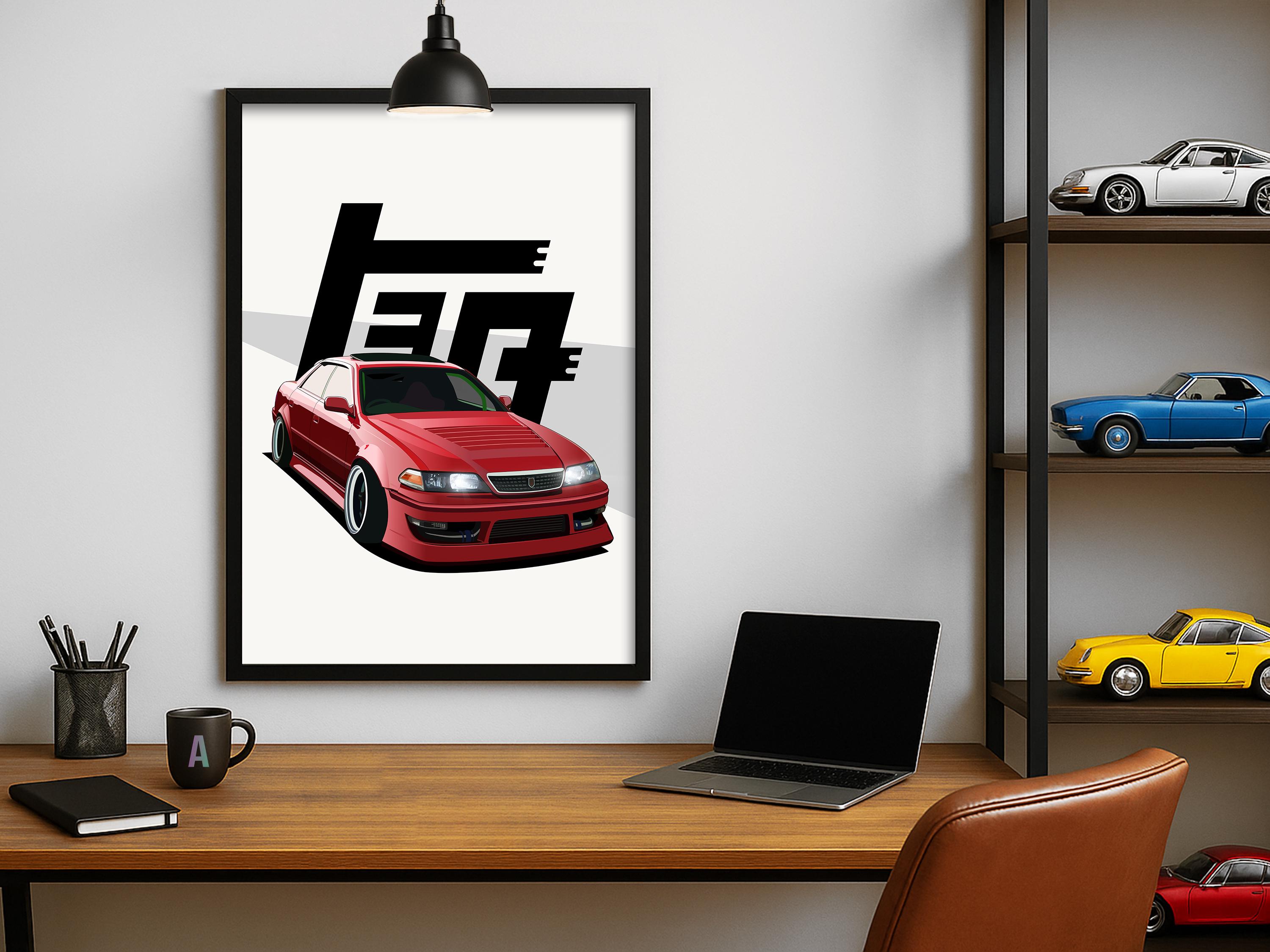 日産 - チェイサー JZX100 | フレームオプション2種類 / プリントのみ