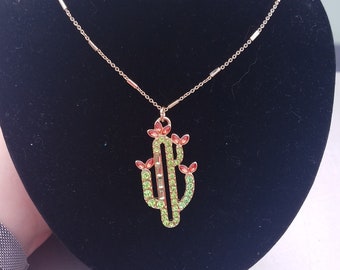 Cactus jeweled necklace