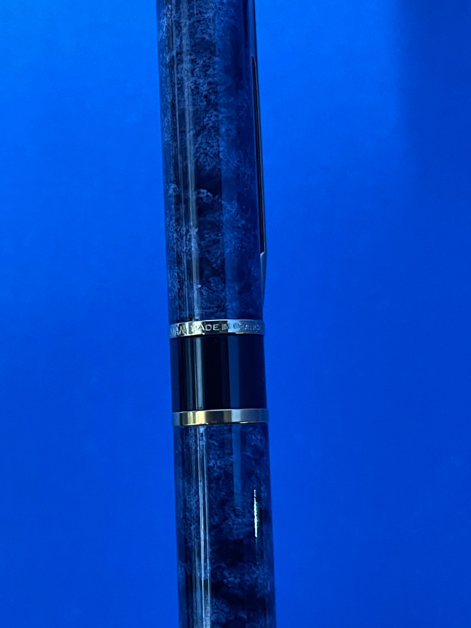 Vintage Waterman Laureat Marble Blue Fountain pen Etsy