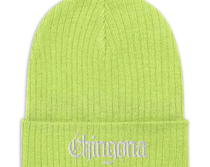 Featured listing image: Chingona Ribbed knit beanie