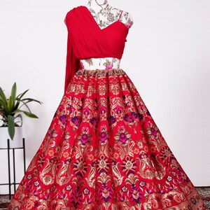 Red sangeet lehenga choli