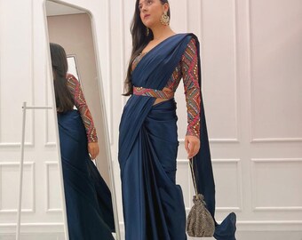 saree indo western
