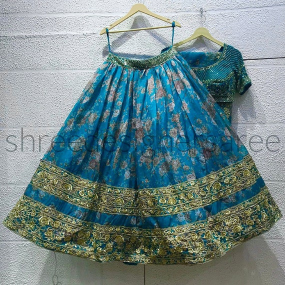 Firozi lehenga hotsell choli