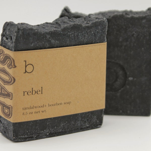 Rebel Bourbon & Sandalwood Handmade Soap