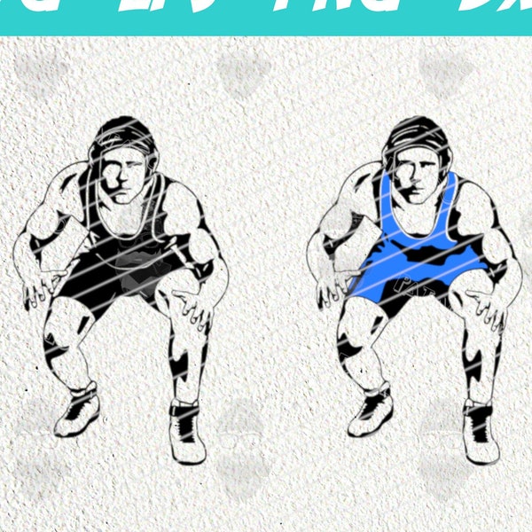 Wrestler SVG PNG, Wrestling SVG, Stance