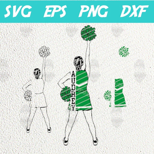 Cheerleader SVG PNG, Cheerleading Name SVG