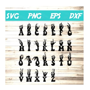 ASL Alphabet SVG