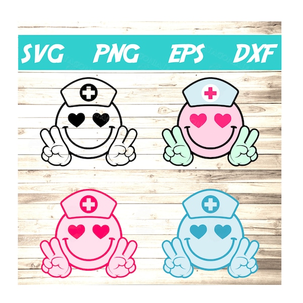 Nurse Smiley Face SVG