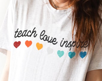 Teach Love Inspire Svg