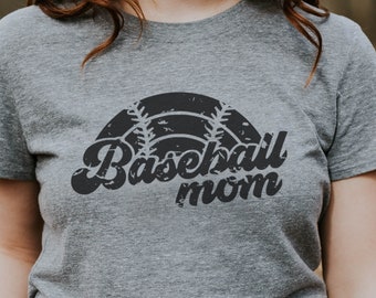 Baseball Mom SVG Retro