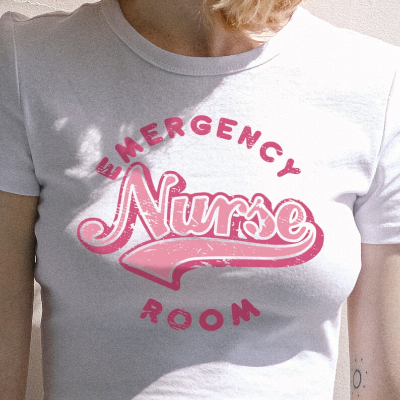 Emergency Room Nurse SVG PNG ER Nurse Design - Etsy