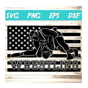 Wrestling USA Flag SVG