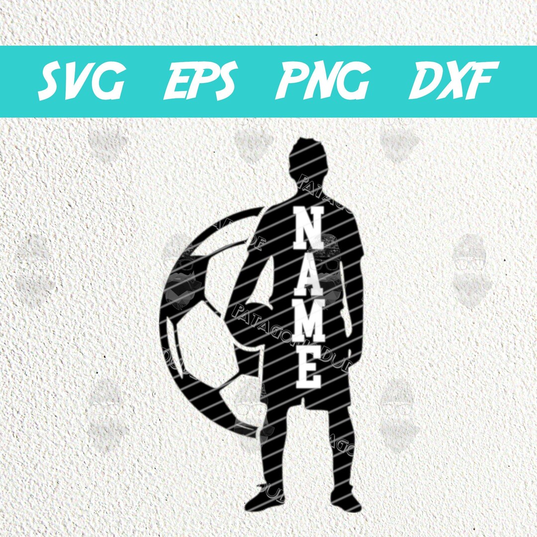 Soccer Name SVG Template Soccer SVG PNG Etsy Denmark