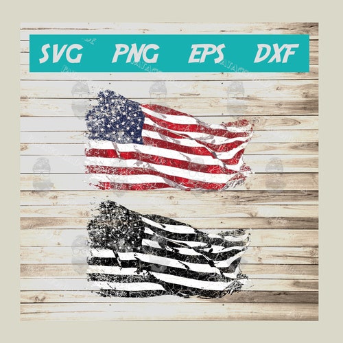 Distressed American Flag Svg - Etsy