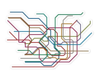 Tokyo Metro & Toei Subway Transit Map Sticker